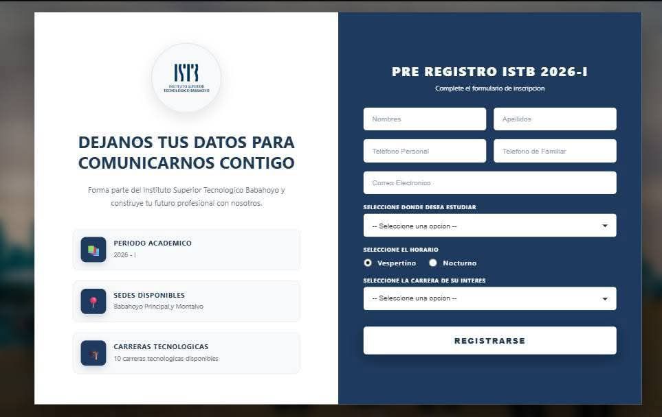 Istb Babahoyo - 🎓 ¡Pronto inicia el proceso de... | Facebook