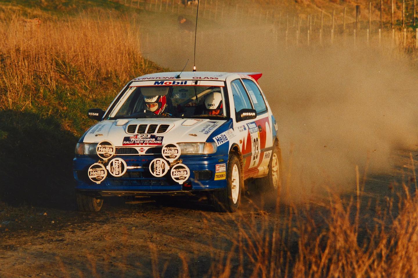 Rally New Zealand 1992 C.Barns / B.Harvey Nissan Pulsar GTi-R Abandon