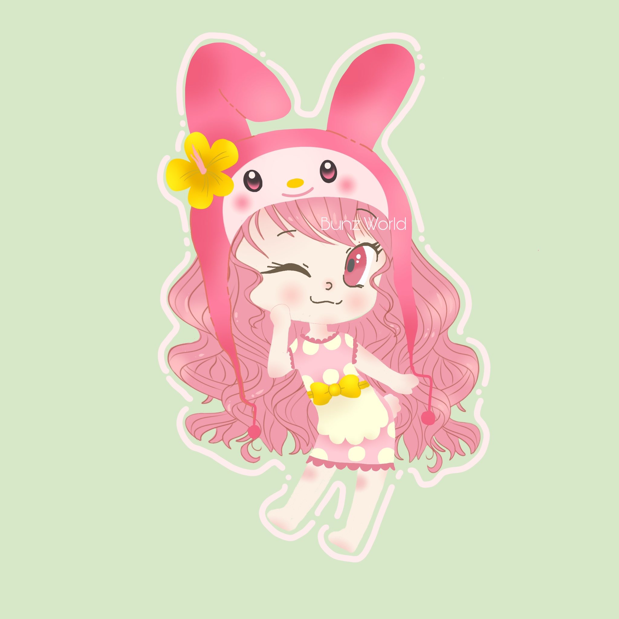 When My-Melody becomes a lil girl 🩷 Designed by Bunz World 😍🌸