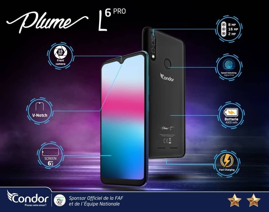 Condor Mobile - أفضل المواصفات 👌في هاتف واحد Plume L6 Pro... | Facebook