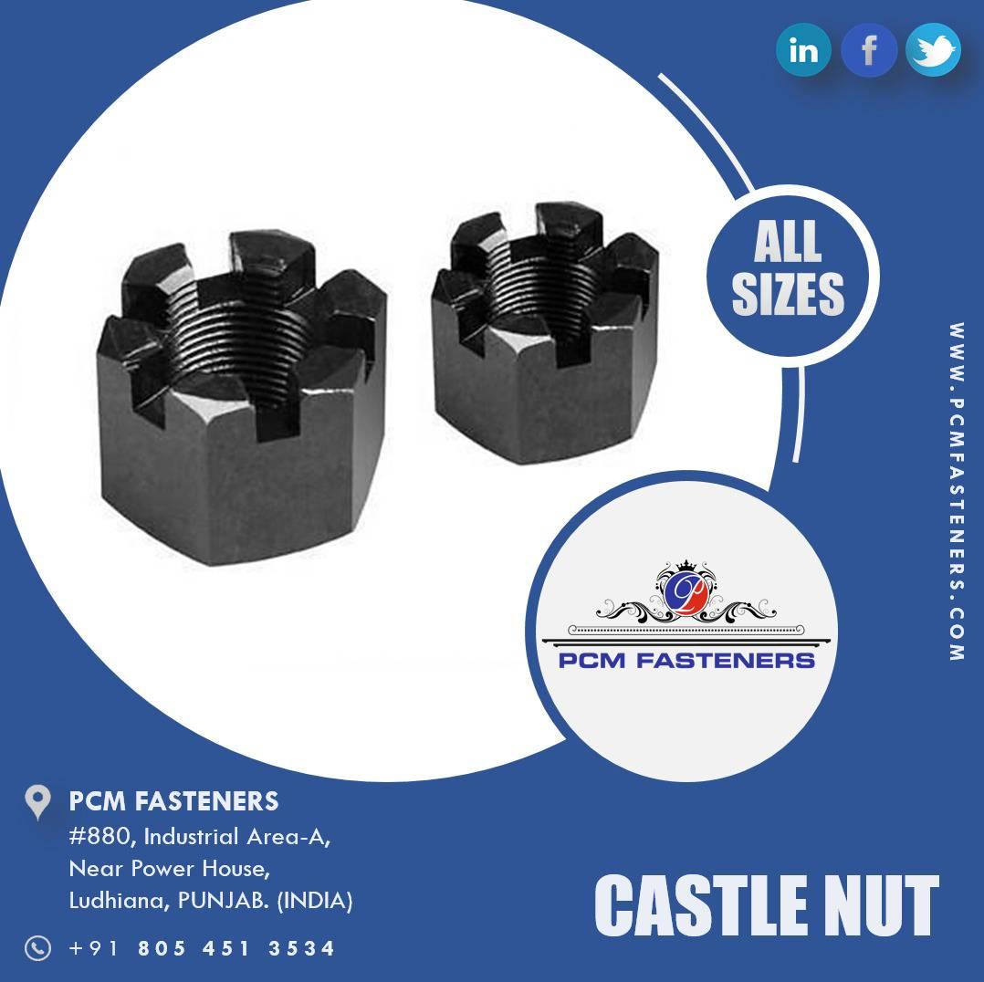 PCM Fasteners - A castle nut, has three notches in one...