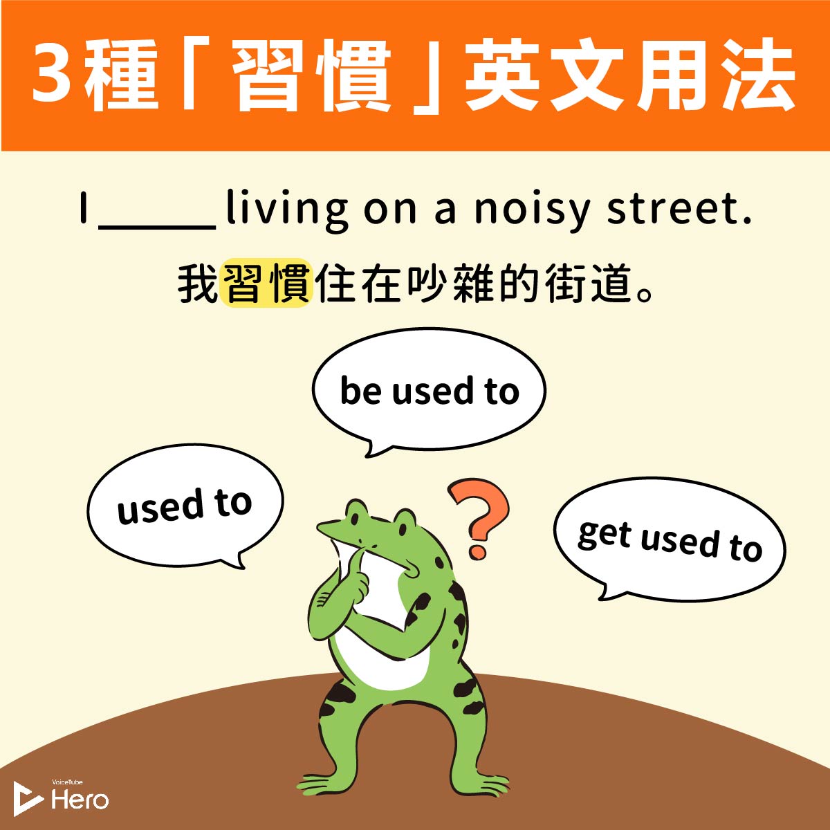 【必考文法！「習慣」的英文是？ 】 Used to、be used... - VoiceTube 看影片學英語 | Facebook