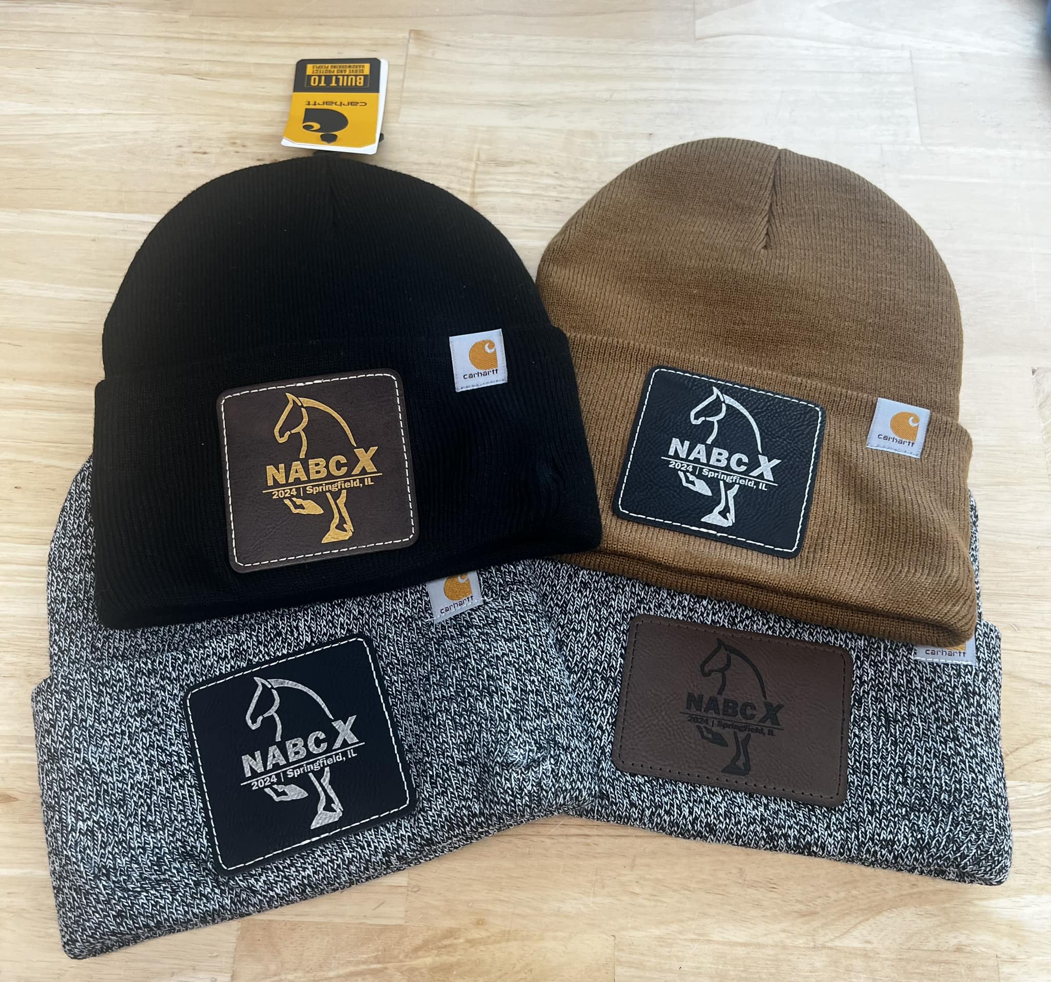 New Carhartt Griggs fleece visor cap with a blaze orange crown and