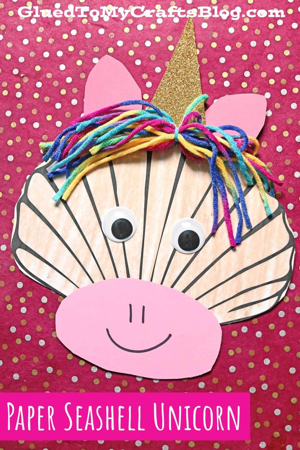 Paper Seashell Unicorn Craft For Kids... - Glued to My Crafts | Facebook