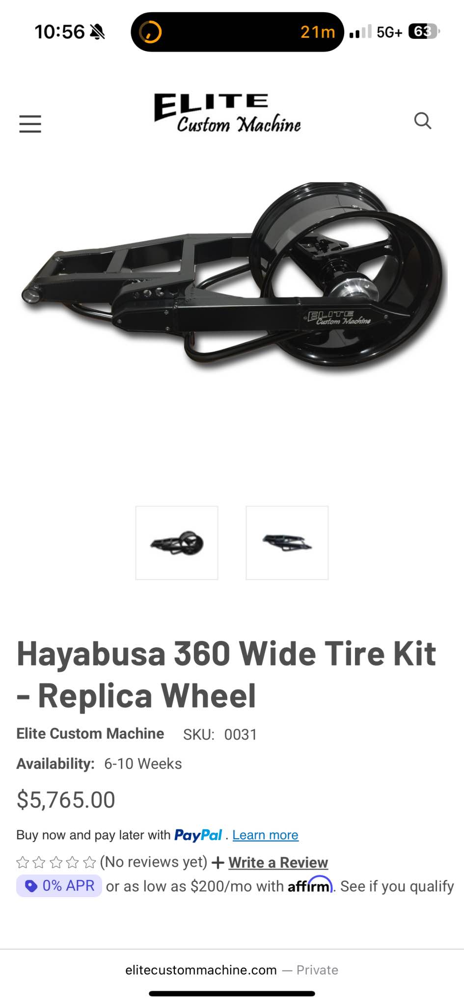 2008 Suzuki Hayabusa · Driven 300 miles Selling 360 kit for 2nd