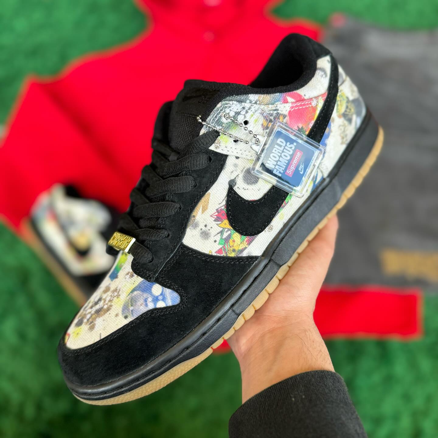 Supreme Fit❗️ New Supreme x Nike Dunk Low SB “Rammellzee” Sz 10 