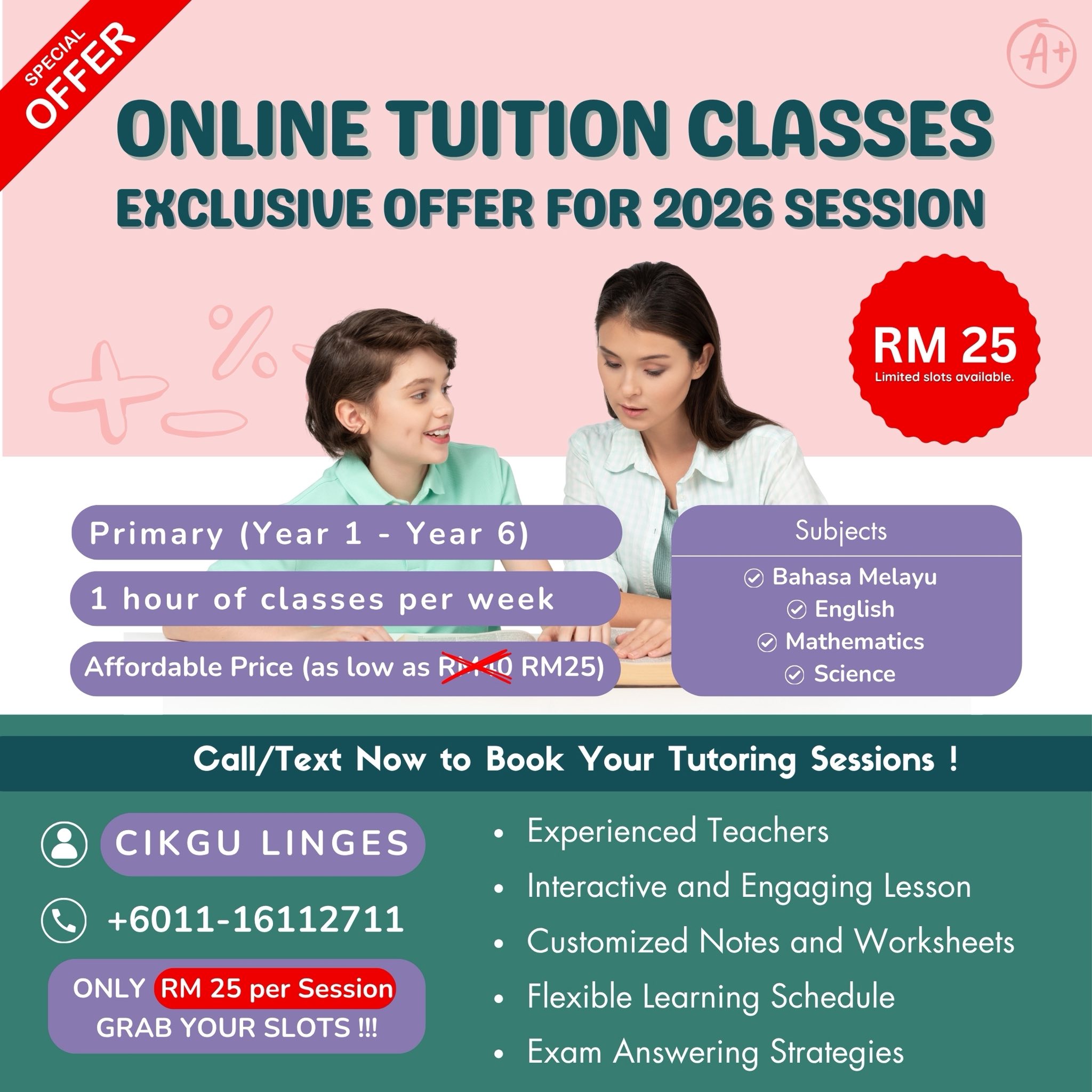 📣 KELAS TUISYEN 2026 KINI DIBUKA! 📣 | Facebook