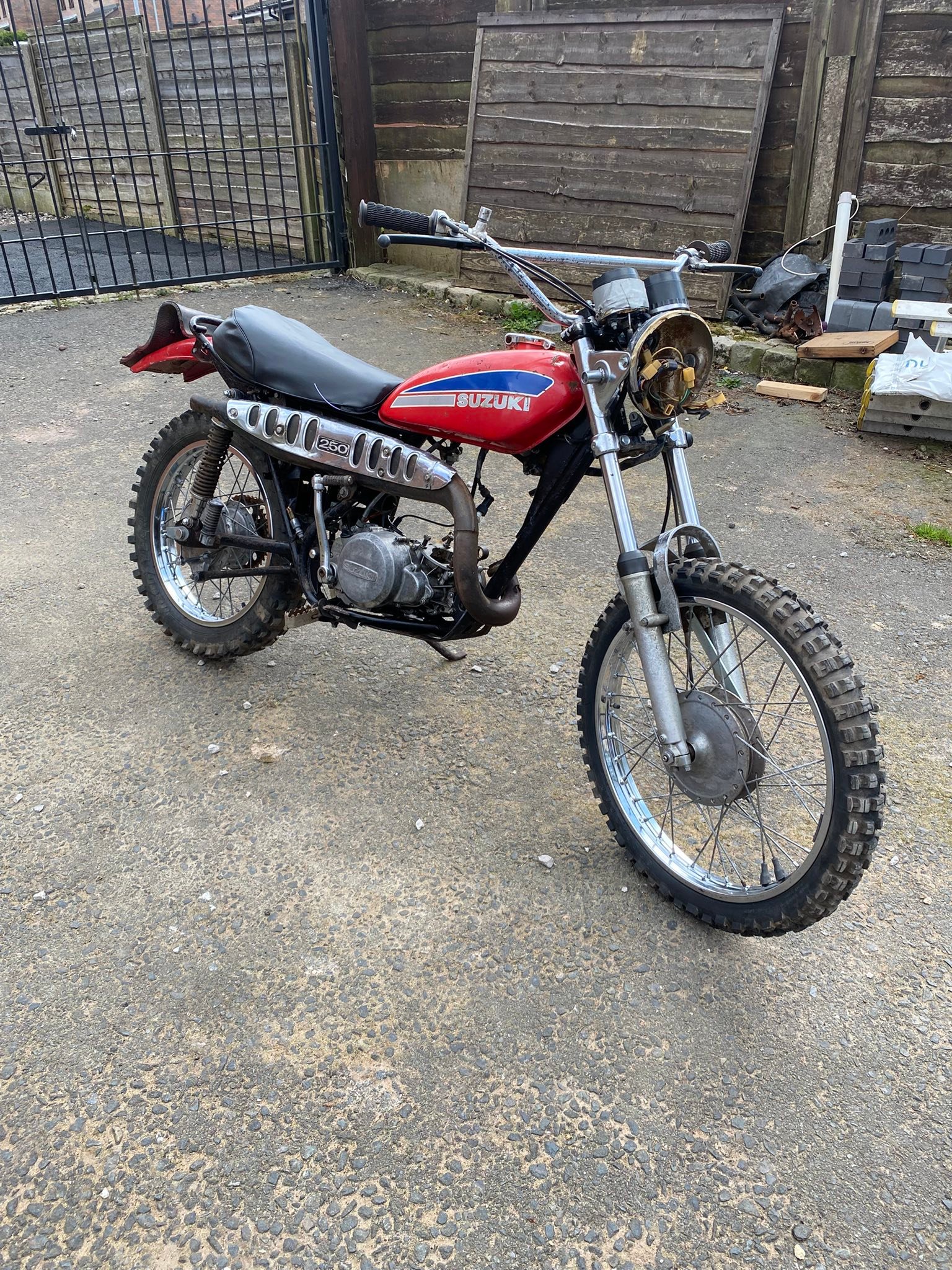 1972 Suzuki TS 250 Classic Trail Enduro Motorcycle All Original 2182 Miles