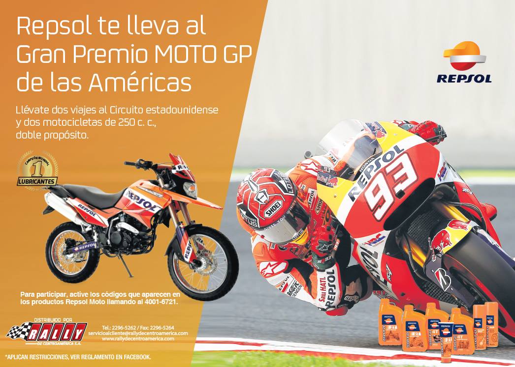 Rally - Repsol te lleva al Gran Premio Moto GP de las Américas. Llévate ...