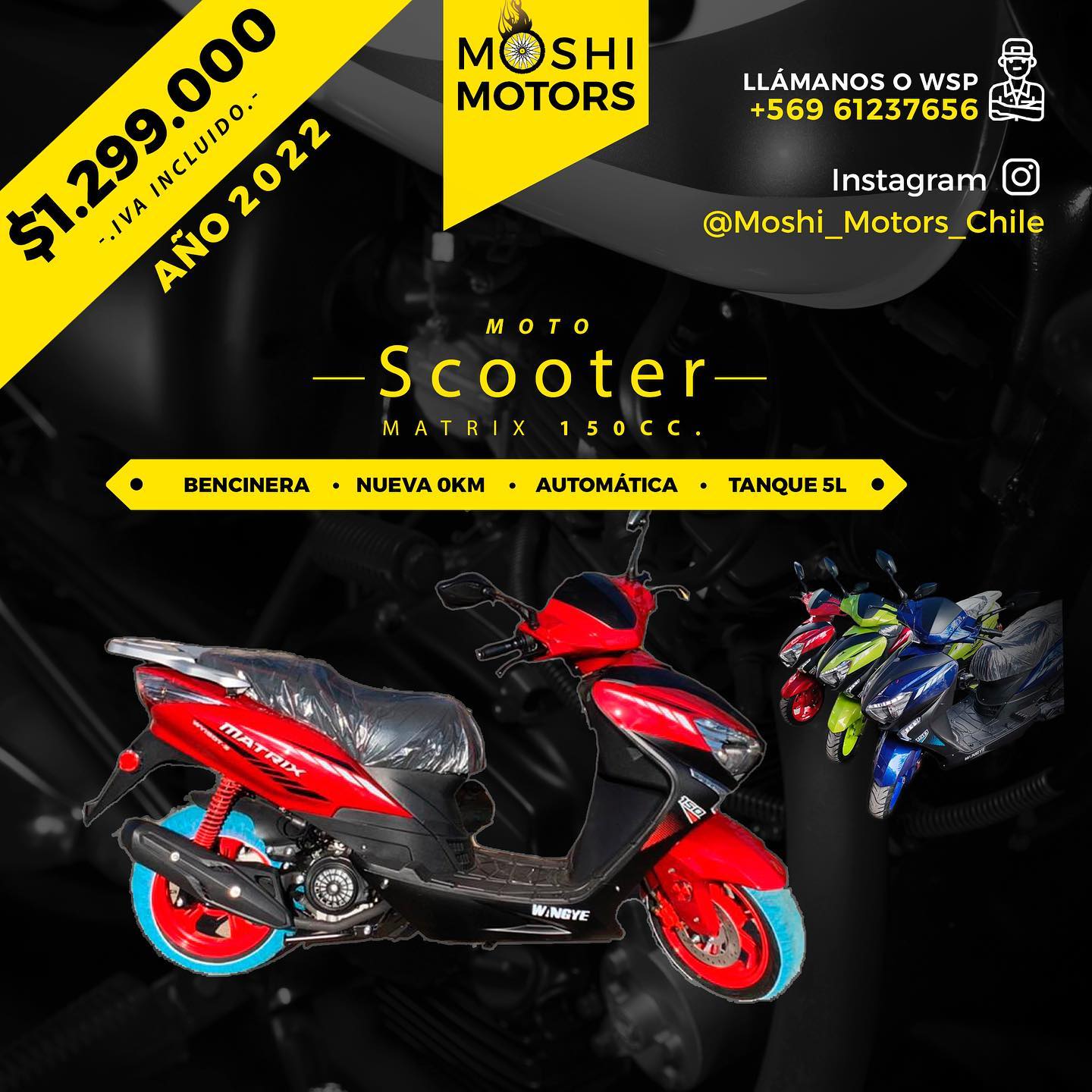 Moto scooter matrix 150cc -... - Moshi - Motors - Chile | Facebook