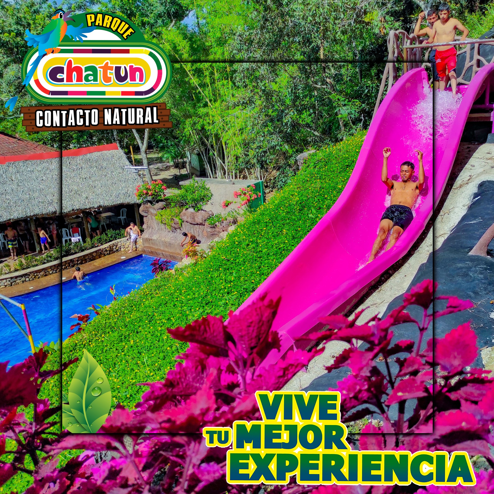 Parque Chatun - 𝐄𝐍 𝐏𝐀𝐑𝐐𝐔𝐄 𝐂𝐇𝐀𝐓𝐔𝐍 🏊‍♂️🌊😎🤩 Disfruta de la adrenalina en ...