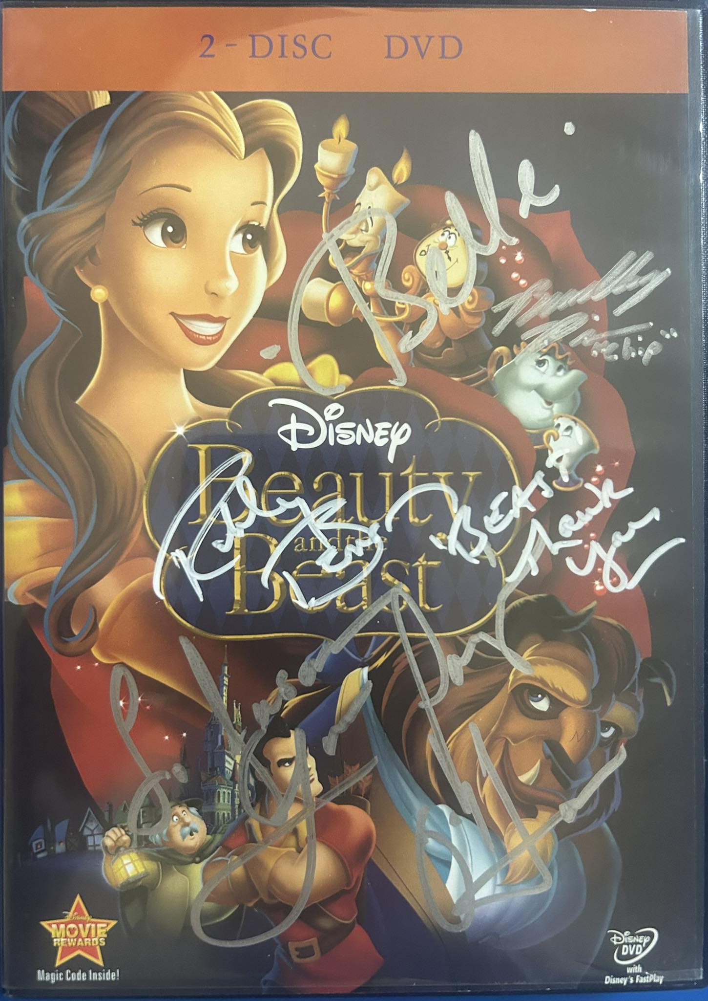 Disney's Beauty and the Beast signed dvd collection