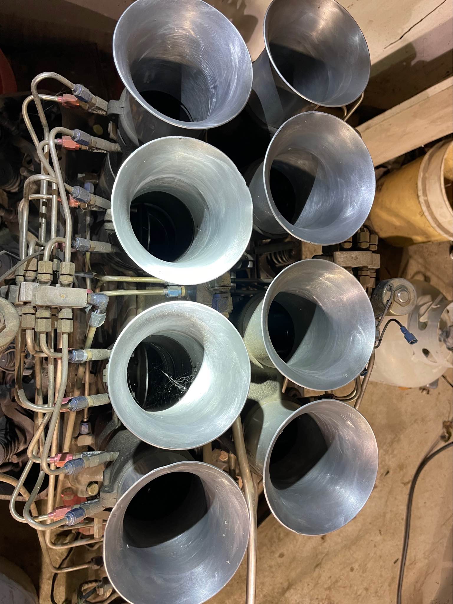 Crower 8 stack fuel injection for old school rat rod drag gasser race ...