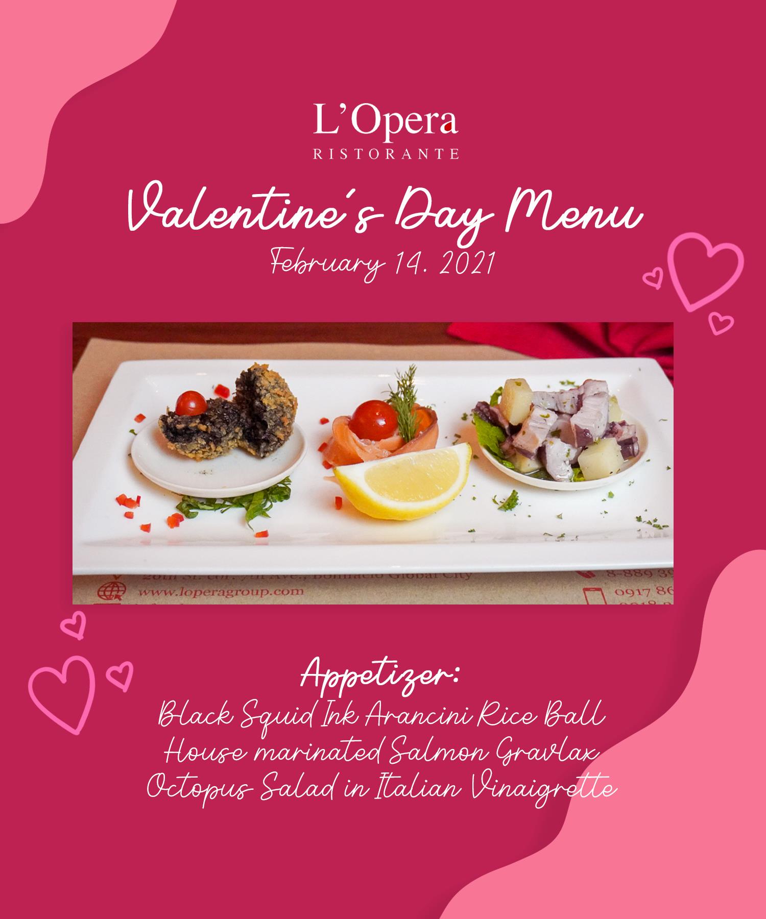 Here are the exciting appetizers from... - L'Opera Ristorante | Facebook