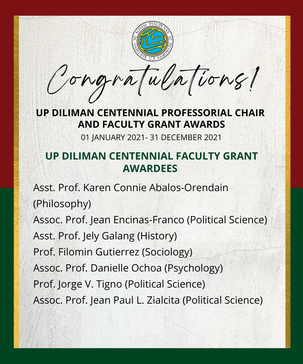 UP Diliman... - UP College of Social Sciences and Philosophy | Facebook