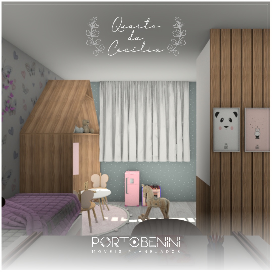 Quarto da Cecília 🌸 Muita... - Porto Benini Mobília Planejada