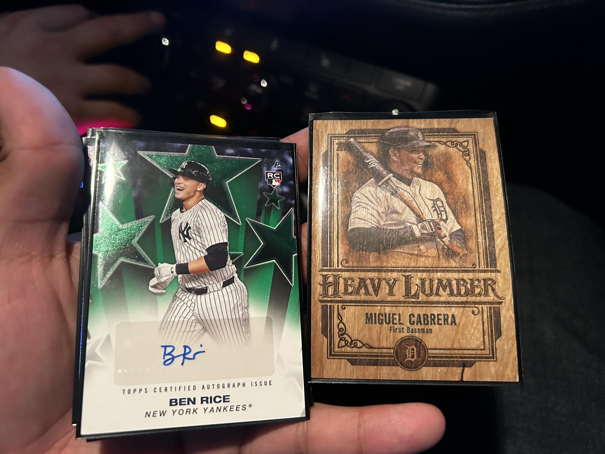 Hitting big with Ben Rice RC Auto and Miggy Heavy Lumber sports cards