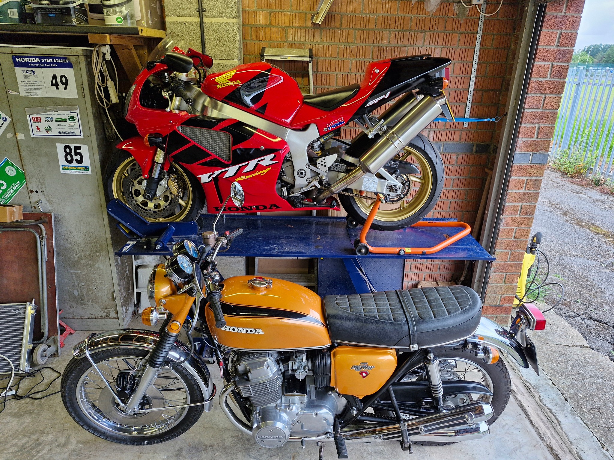 Here's two of mine, the 1st super bike and in my opinion the last