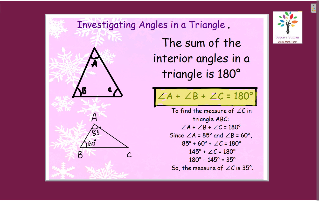 In yesterday's... - Online Math Tutoring with Supriya Suman