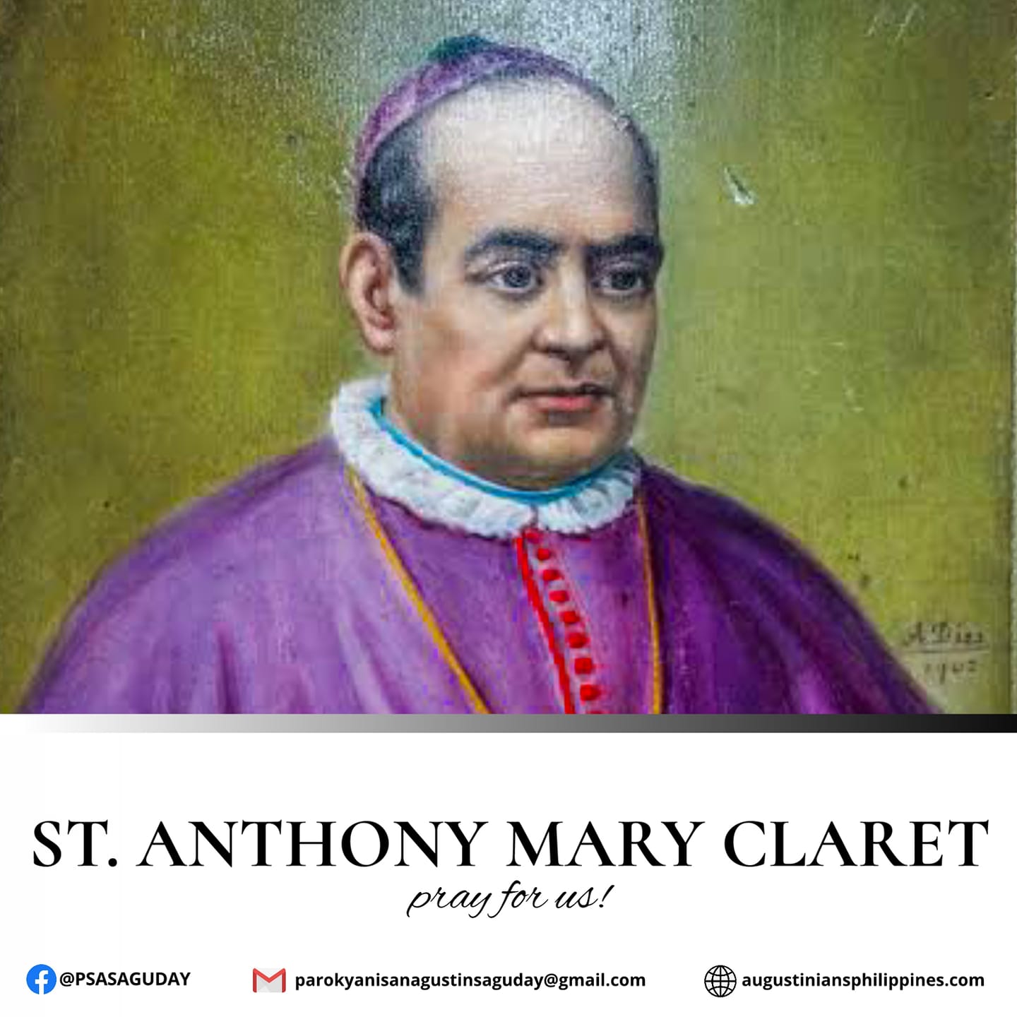 October 24 | Memorial of St. Anthony Mary Claret, Bishop The “spiritual ...
