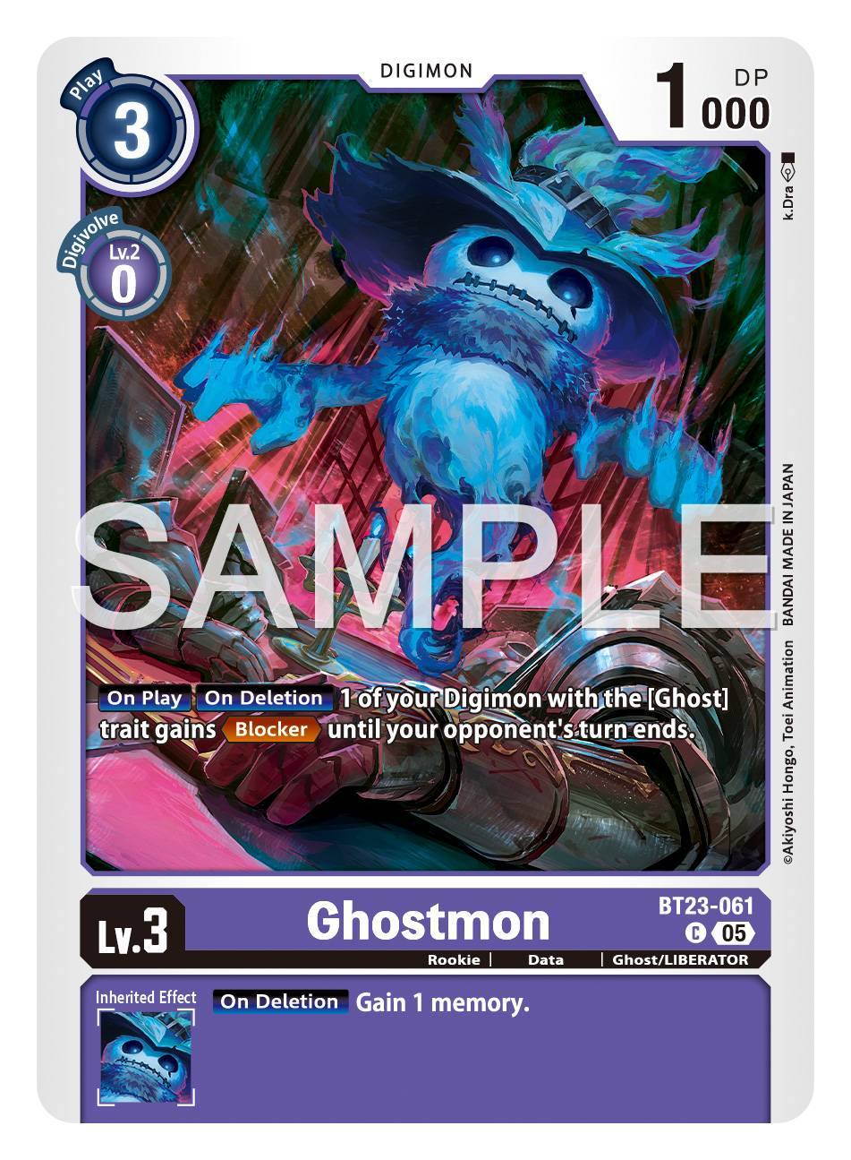 digimon ghost game cards Card "Digimon Game" [LM-01] (Japanese) Limited foil version of Ghostmon EX11 Digimon Starter Deck Bandai Digimon