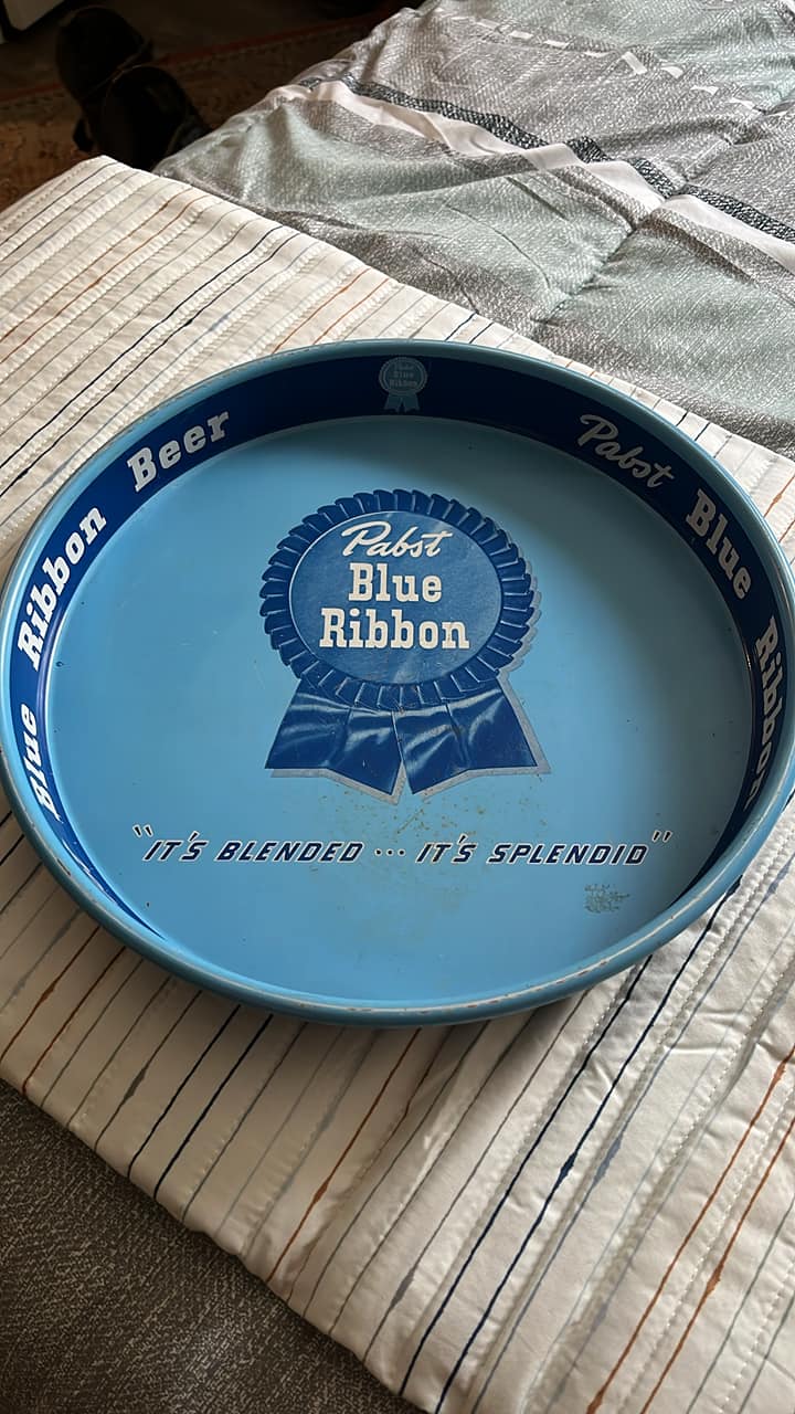 Pabst Blue Ribbon ビンテージトレイ 1970年代前後 Vintage Pabst Blue Ribbon beer tray for sale