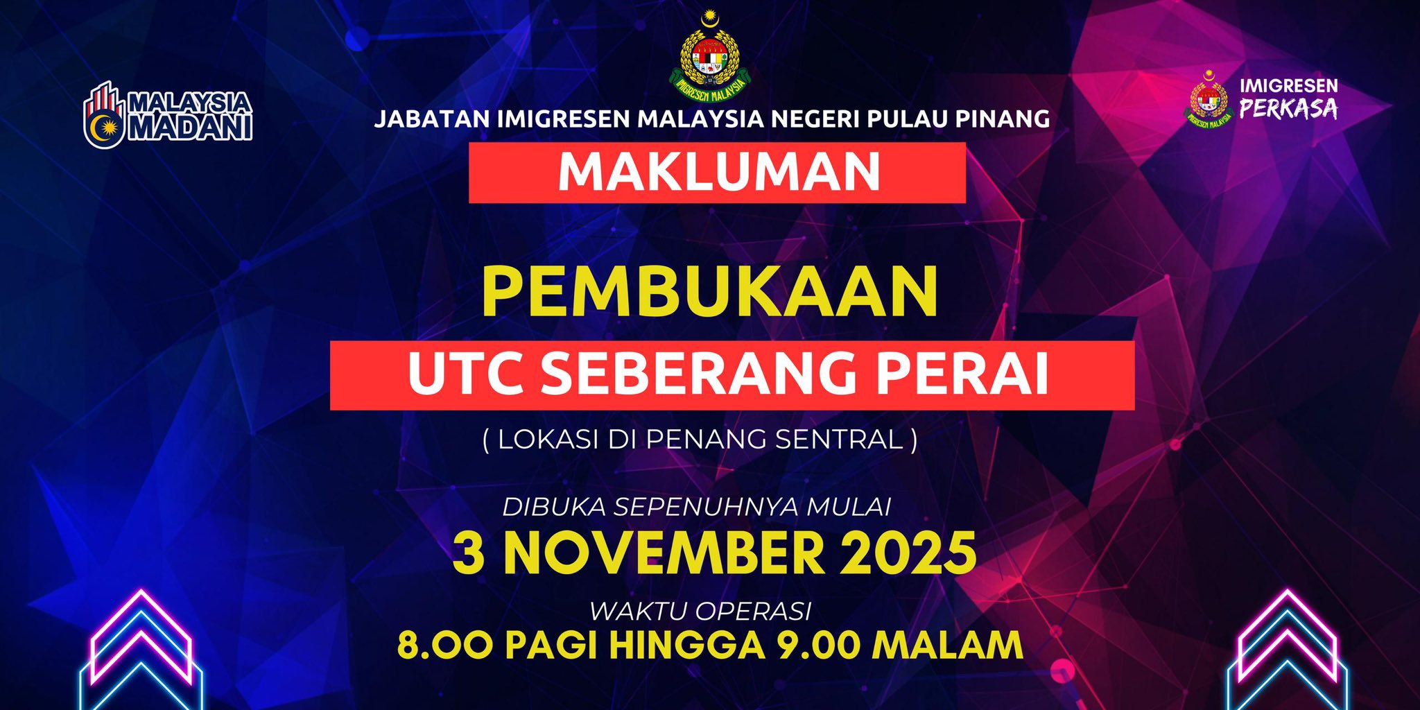 🛂 MAKLUMAN RASMI 🛂 PEJABAT IMIGRESEN... - Jim Pulau Pinang | Facebook