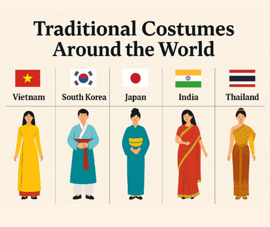 ? **Traditional Fashion Across Cultures ** From Vietnam