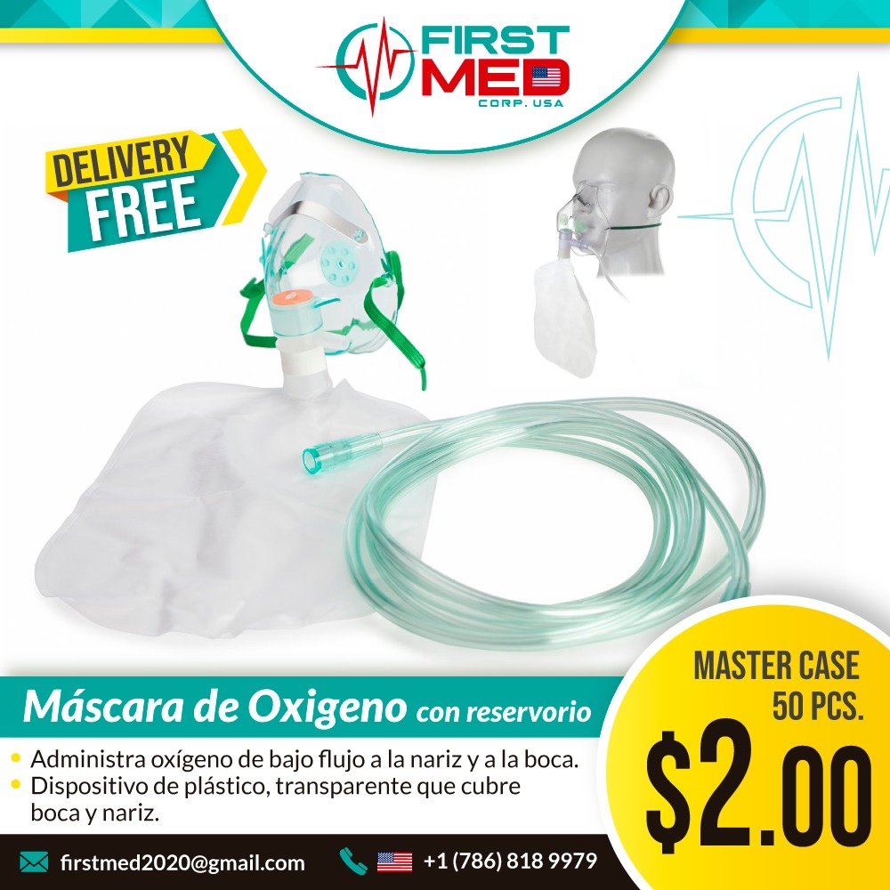 First Med Corp - 🔹️Máscara de Oxigeno con Reservorio... | Facebook