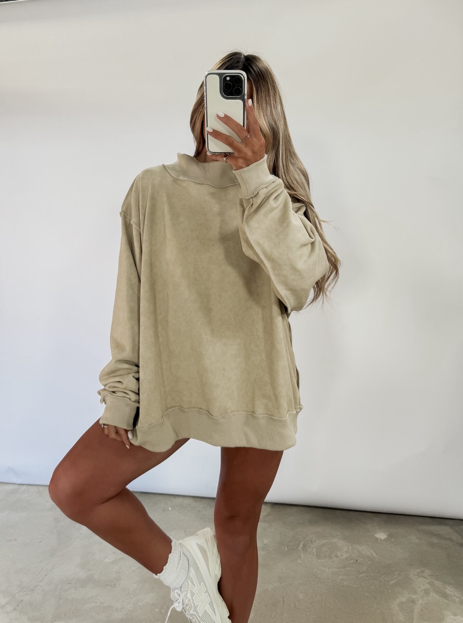 Bestselling Bedford oversized mockneck for everyday wear