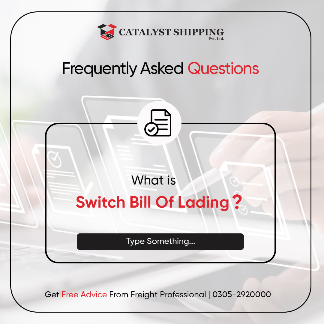 Catalyst Shipping Pvt. Ltd. - What is Switch Bill of Lading? 🤔 You ...