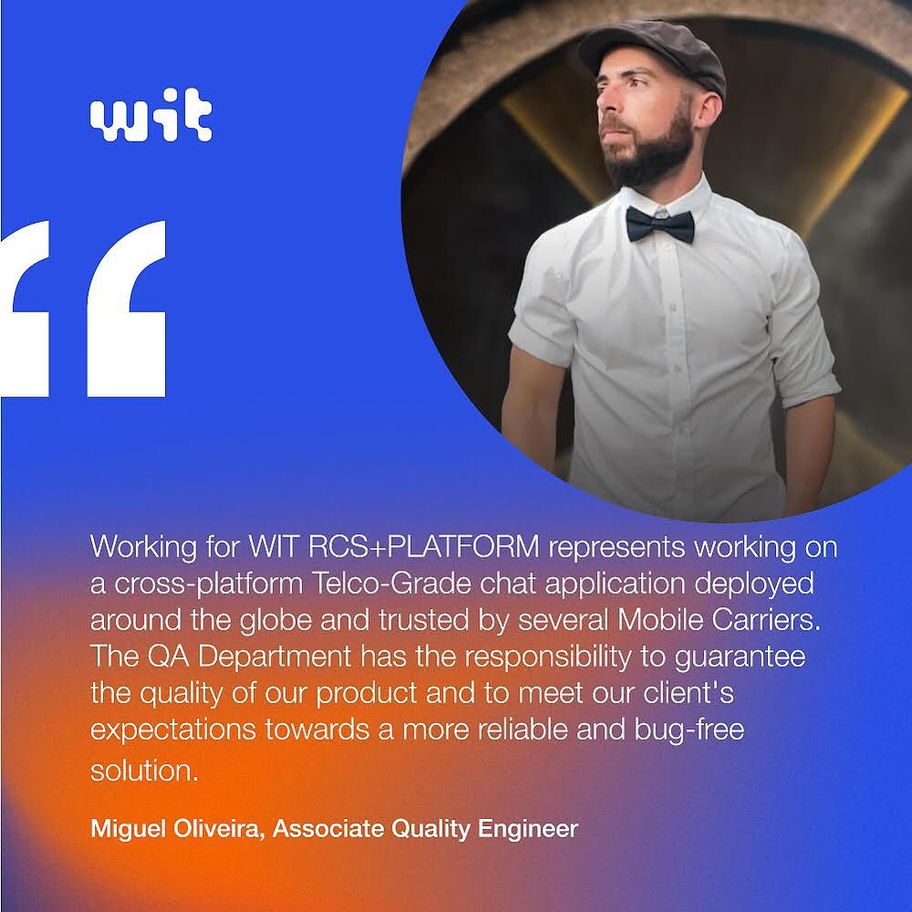 WIT Software - Meet Miguel Oliveira, one of our Associate... | Facebook