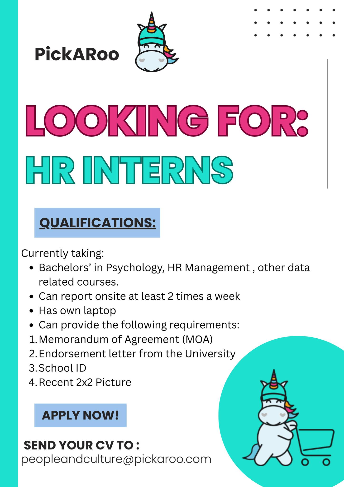 OJT / College Internship & K12 Work Immersion Job Philippines | 📢OJT ...