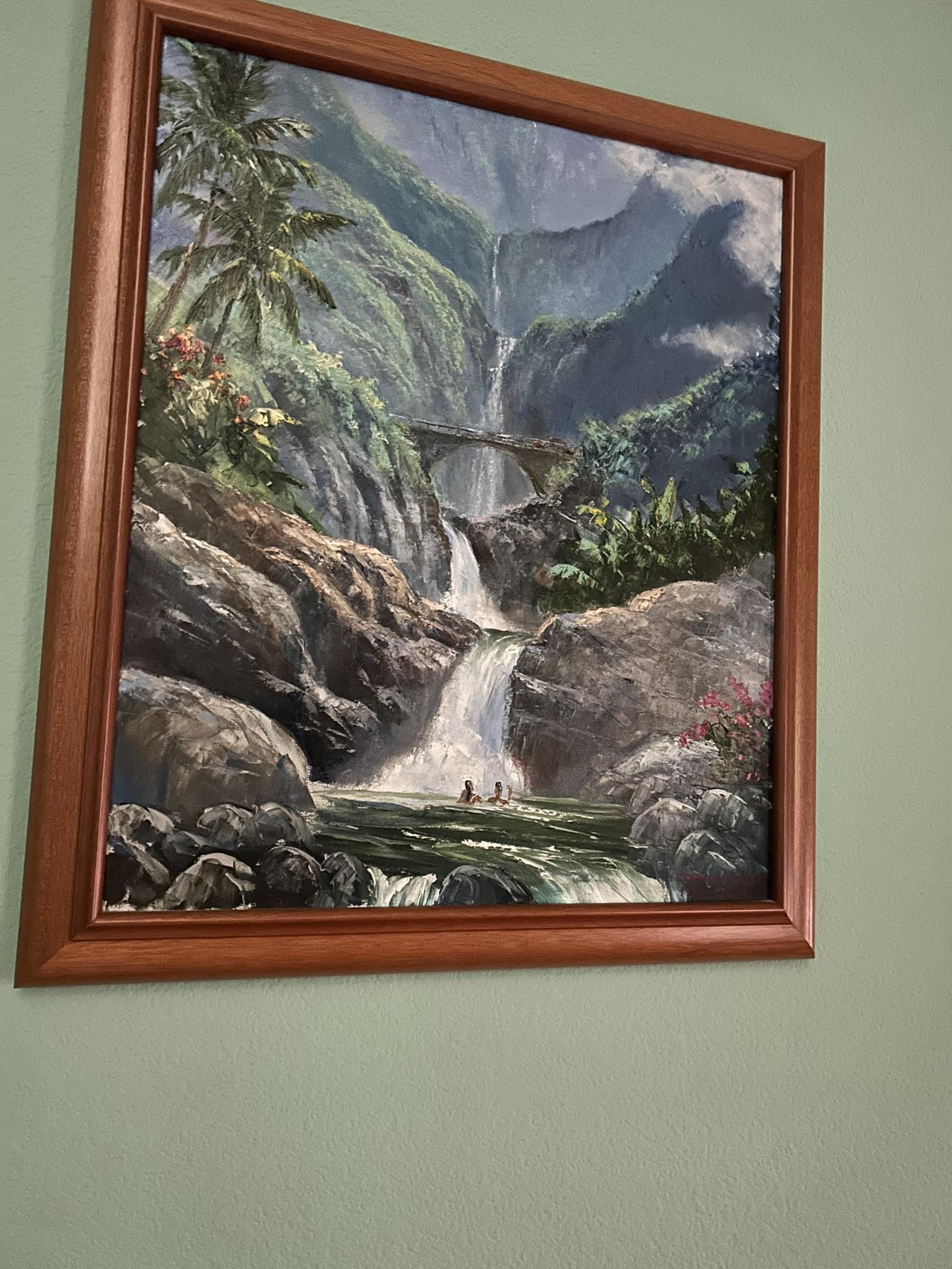 A painting of Lahaina by Christian Larssen from the art gallery on