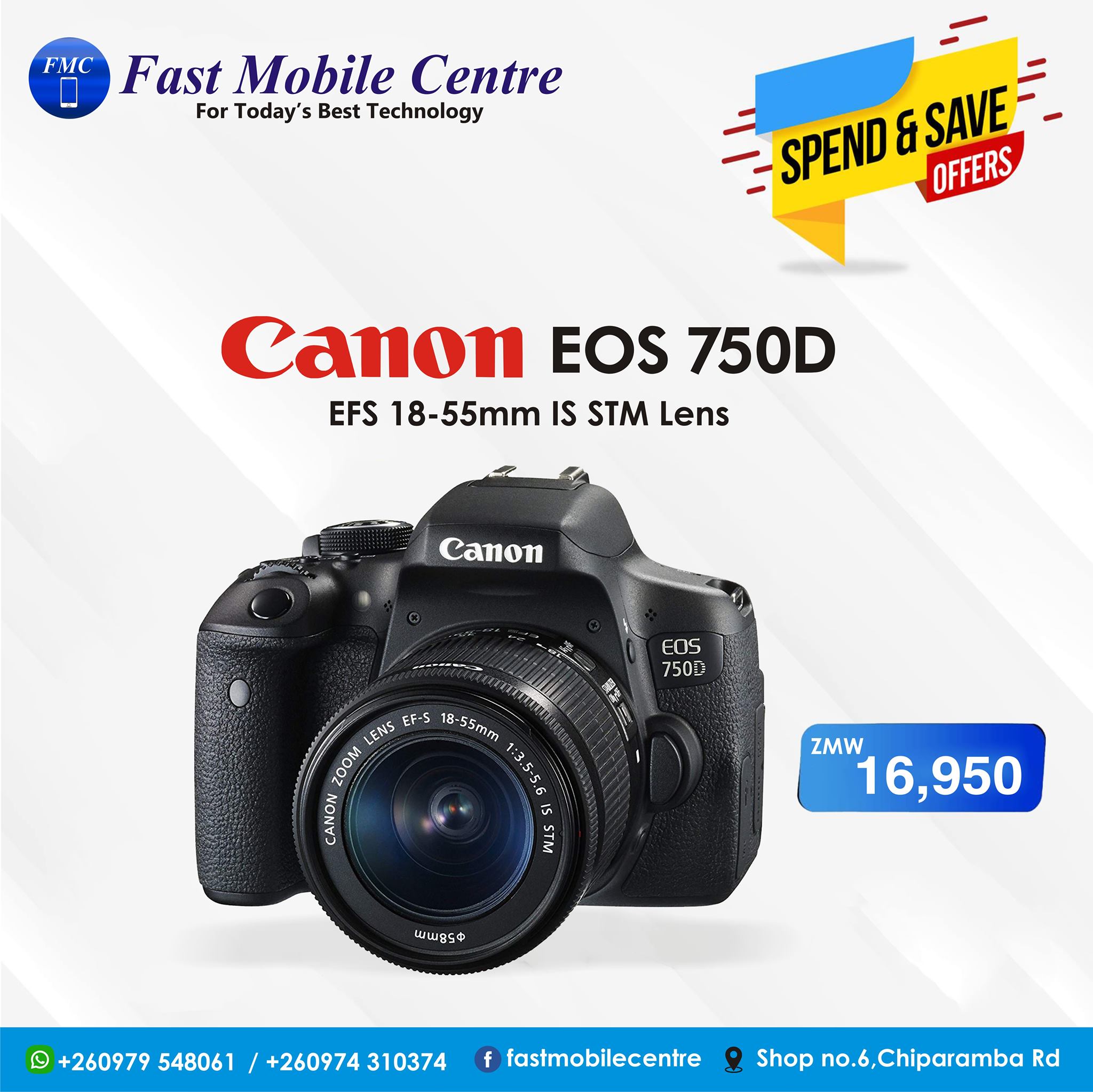 Fast Mobile Centre Canon Eos 750d Take Your Pictures To The Next Level With The Eos 750d Effortlessly Take Your Pictures To The Next Level With The Latest Dslr Technology And Scene