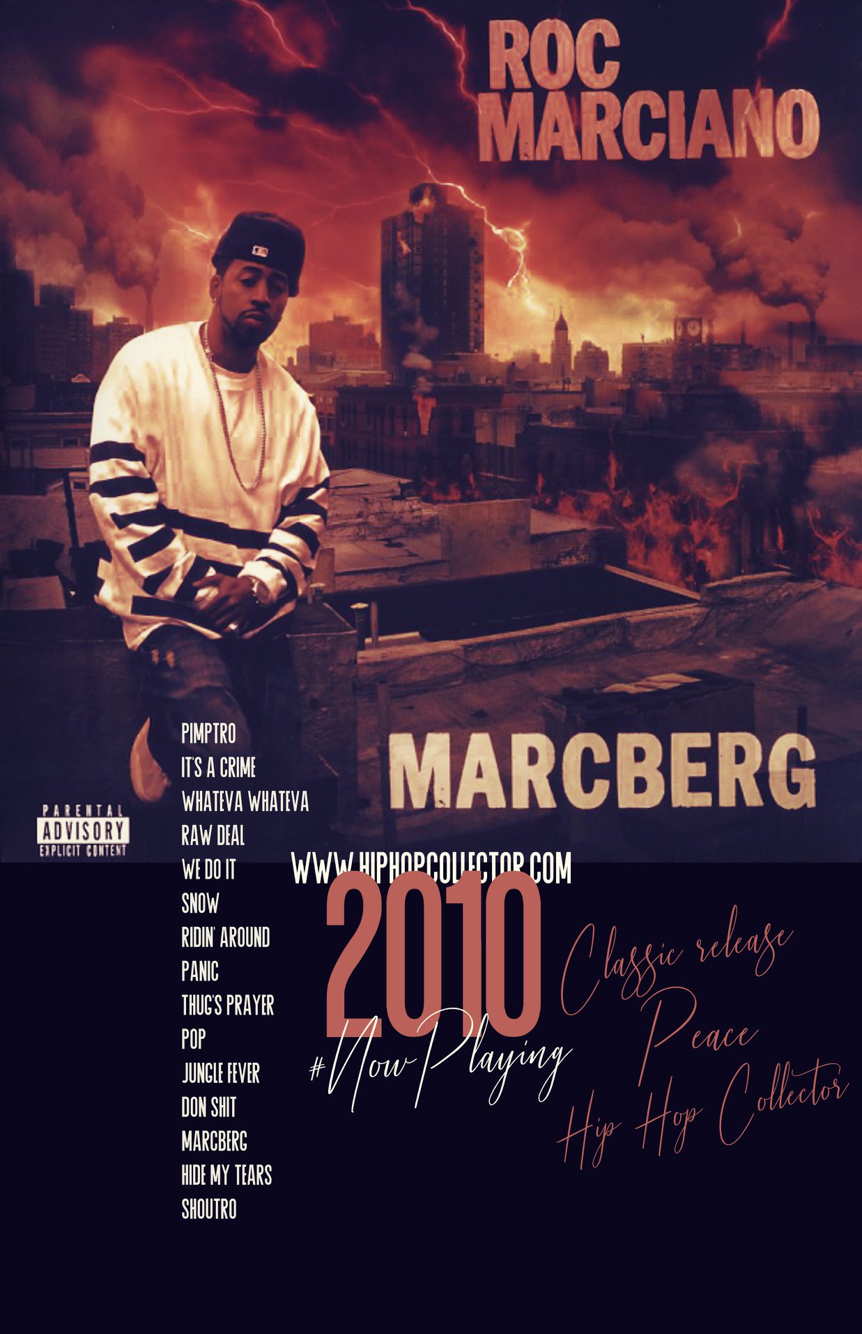 ROC MARCIANO Giving this great 'Marcberg' album by Roc Marciano a