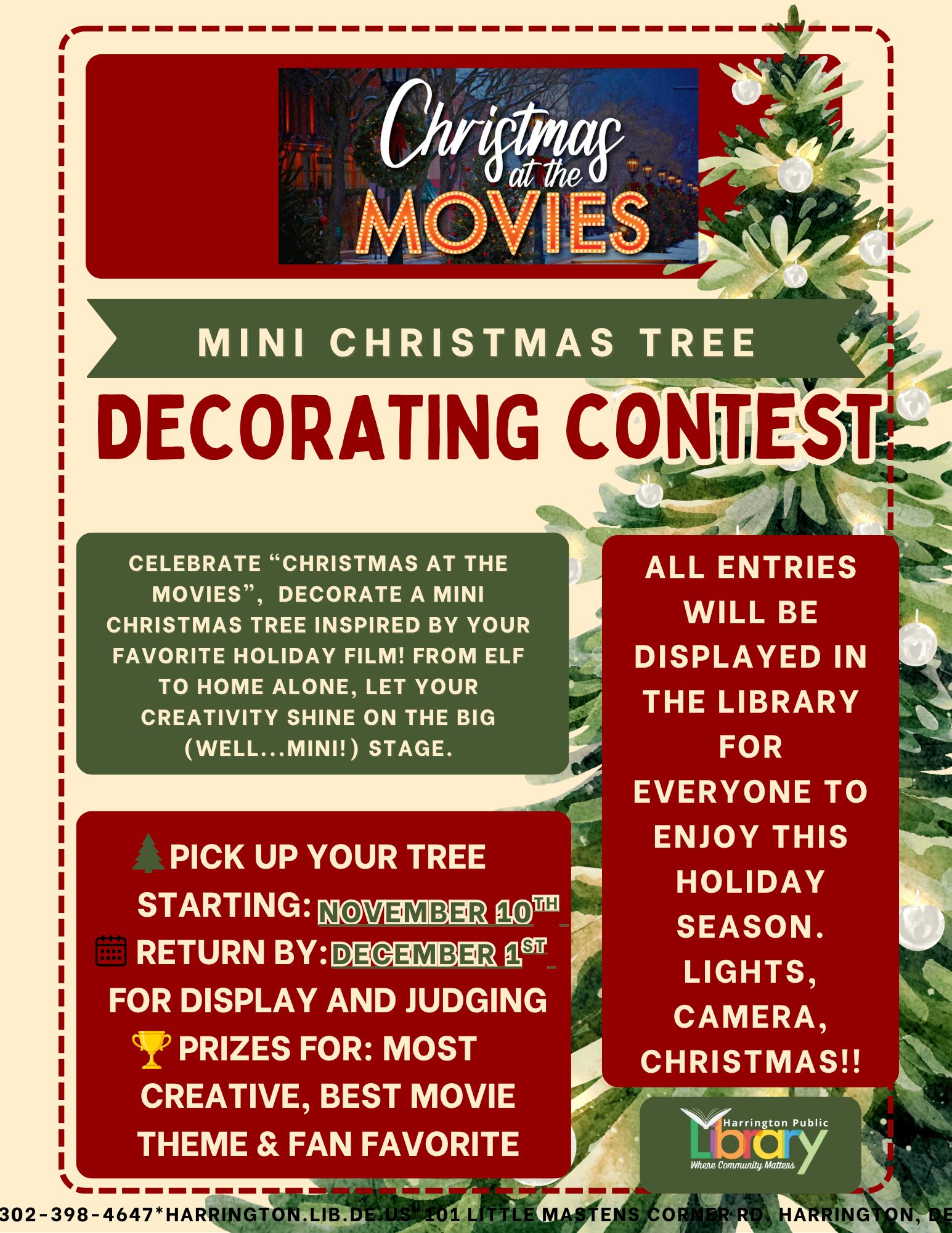 Mini Christmas Tree Decorating Contest