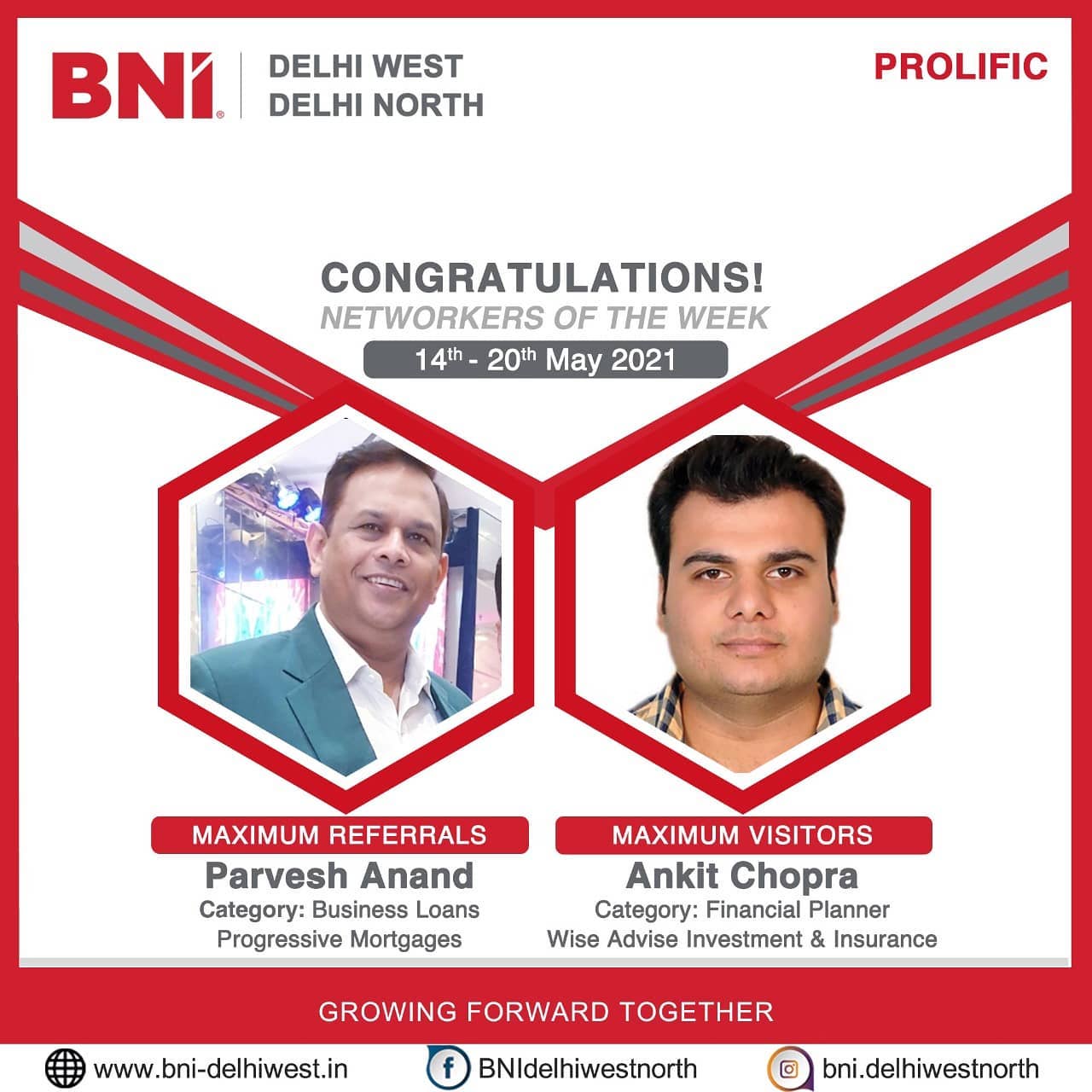 BNI New Delhi - Congratulations to the notable networkers... | Facebook