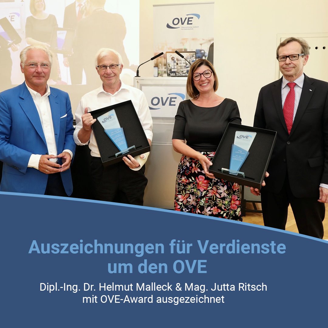 OVE - Wir gratulieren zwei ganz besonderen Personen zum OVE-Award, der ...