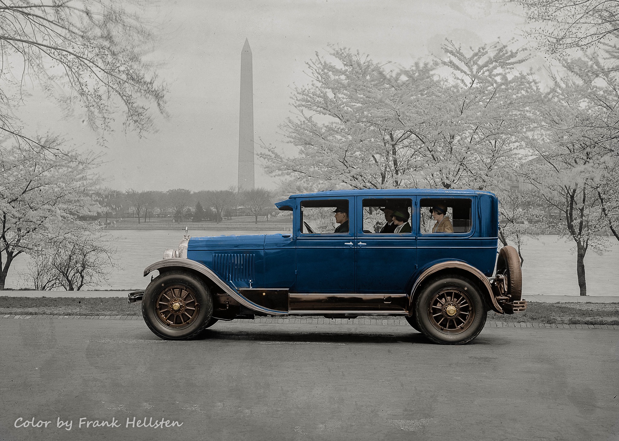 Cadillac and Elmore taxi cabs