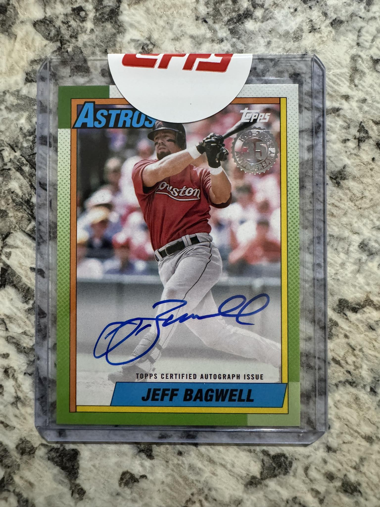 シリアル1桁 Auto Jeff Bagwell topps 直筆サインカードJeff Bagwell 