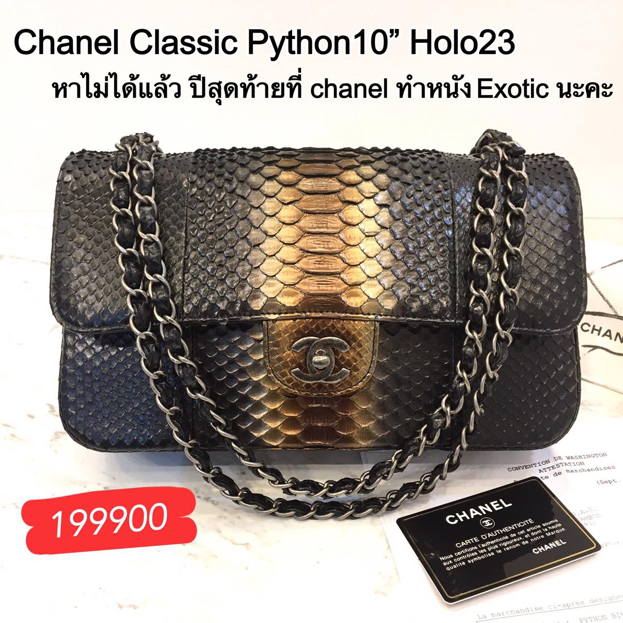 YouFace - สวยตาแตก‼️Chanel Classic Python 10” Holo23...