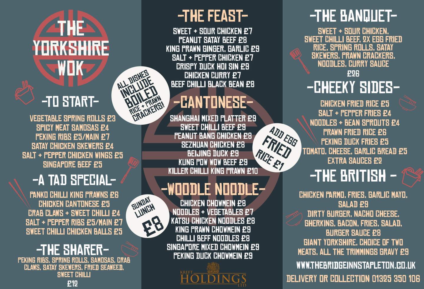 💪💥🎉😋🎉THE YORKSHIRE WOK🎉😋🎉💥💪 Oi... - The Bridge Inn Stapleton | Facebook