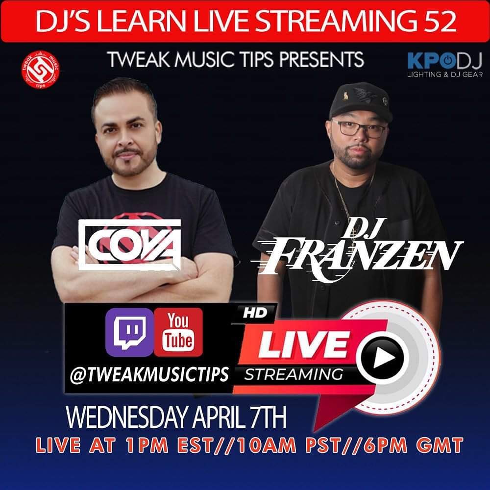 Dj Cova Wednesday We Have The Honor Of Setting Down With This Legend Frandalaybay Dj To The Stars Vegas Hot 97 S Power House Twitch Tv Tweakmusictips 1 Pm Est 10 Am Pst 6