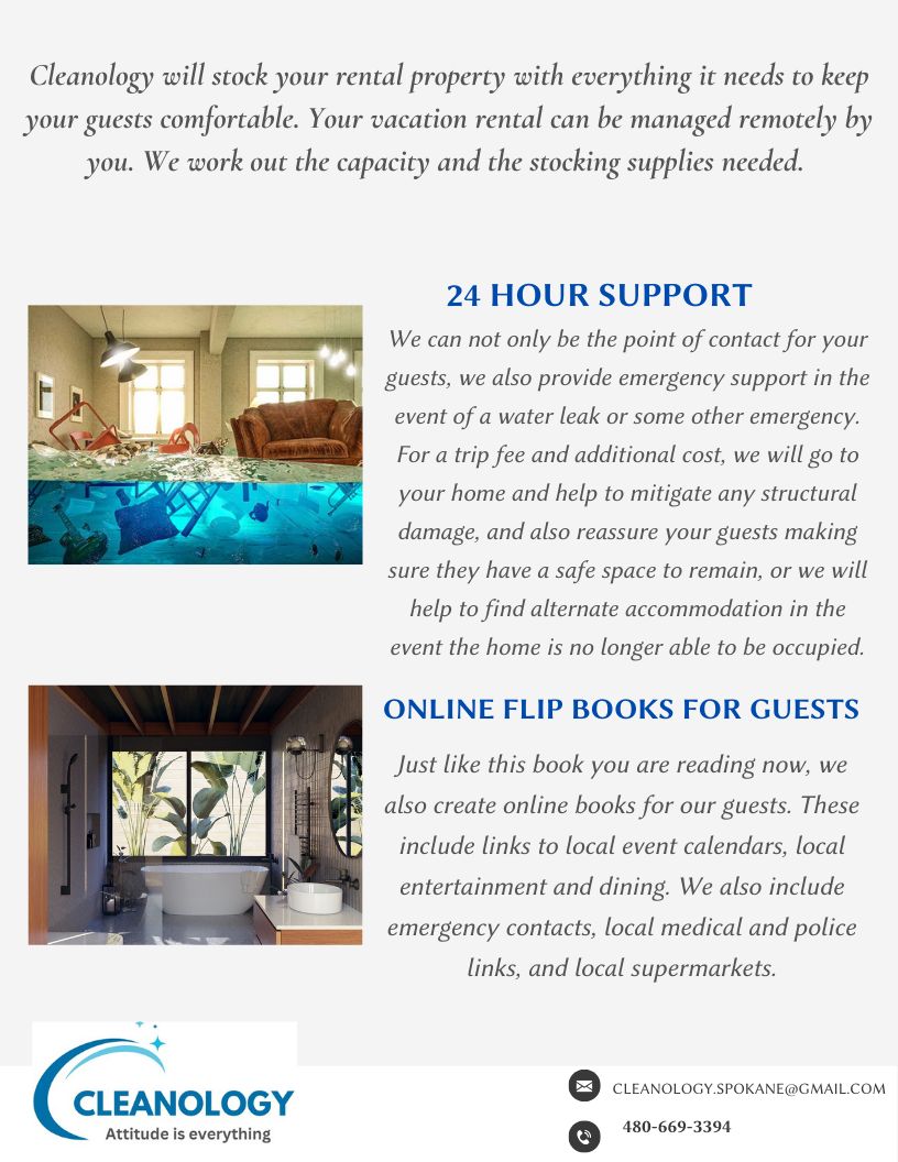 Cleanology 101 Vacation Rental Cleaning Specialists | Spokane Valley WA