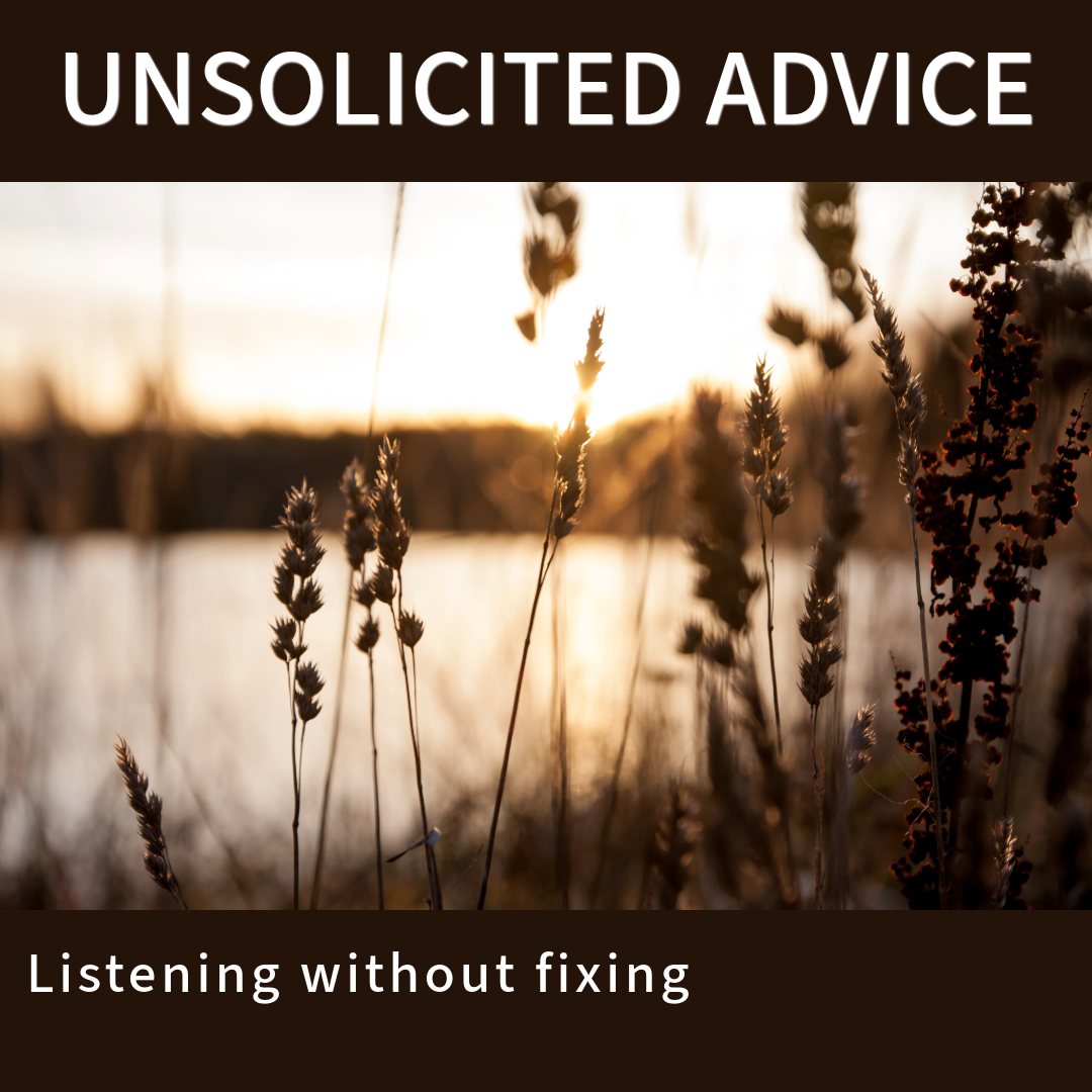 Ed - I thought caring meant fixing. Recovery is teaching me how to ...