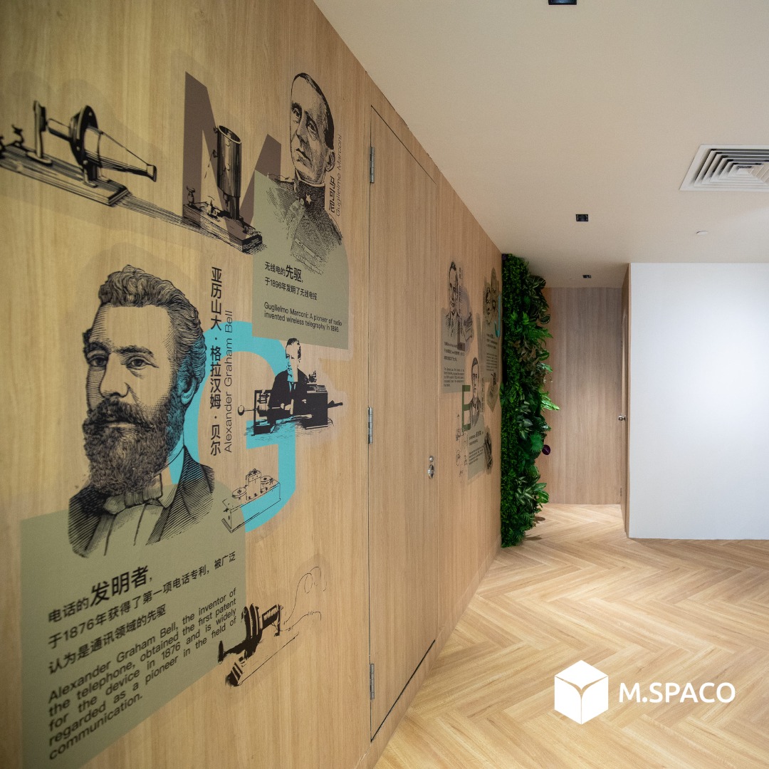 M.SPACO - In a Scandinavian design office adorned with...