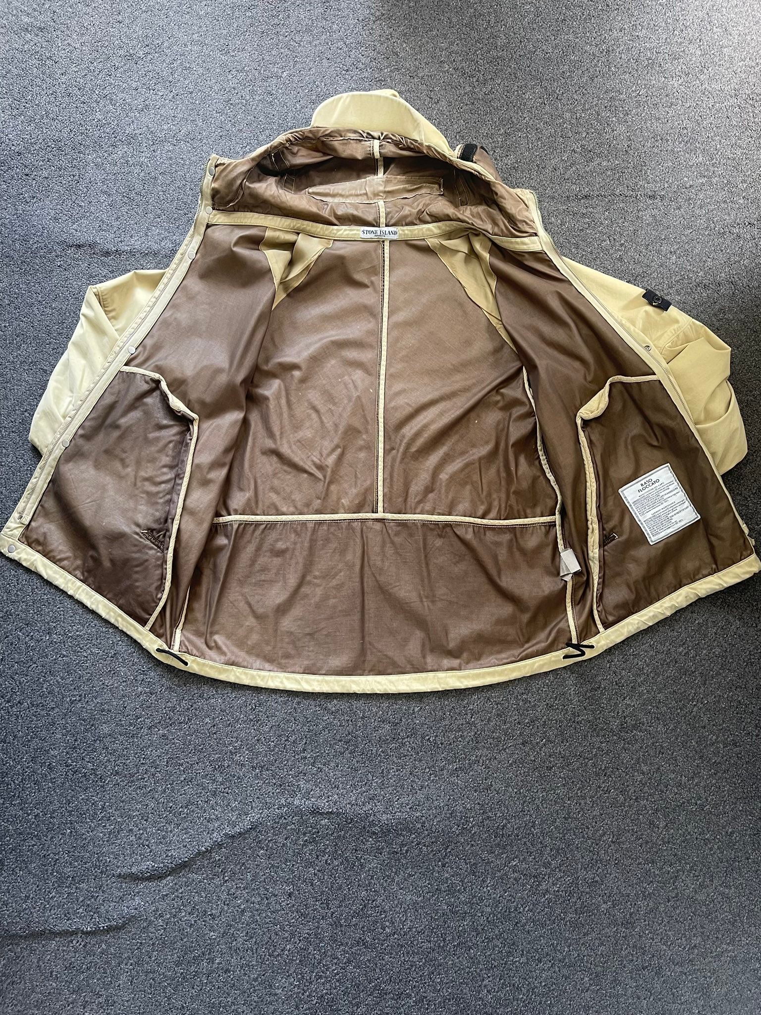 Stone Island 2005 Raso Floccato Riot jacket for sale