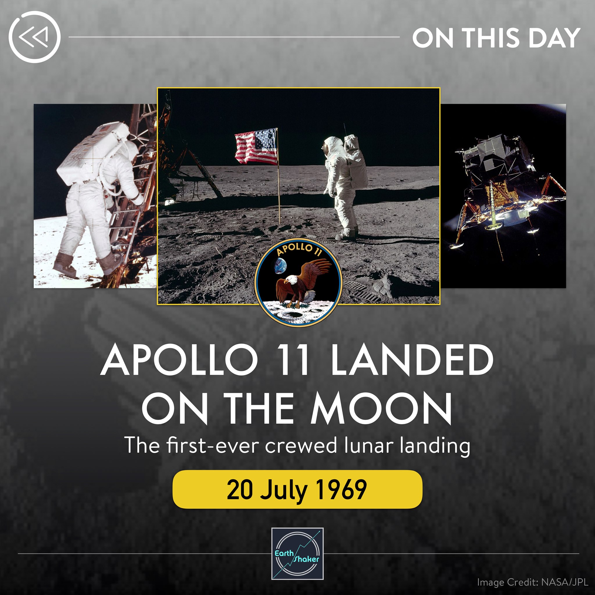 Earth - #AstroOTD THE EAGLE HAS LANDED! On this day in 1969, NASA's ...