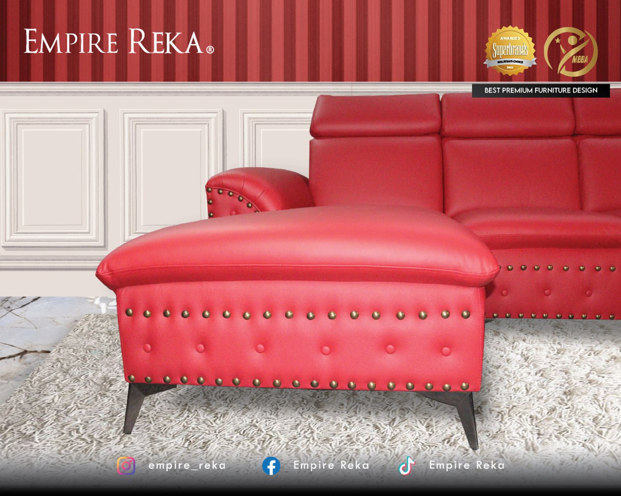 Empire Reka - L-shape Aldene minimalist custom by customer...